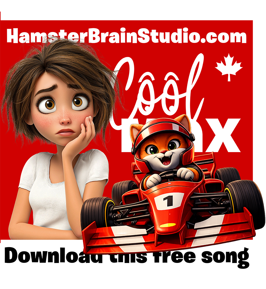 Download our free song about Max (Verstappen) cat racing F1 style